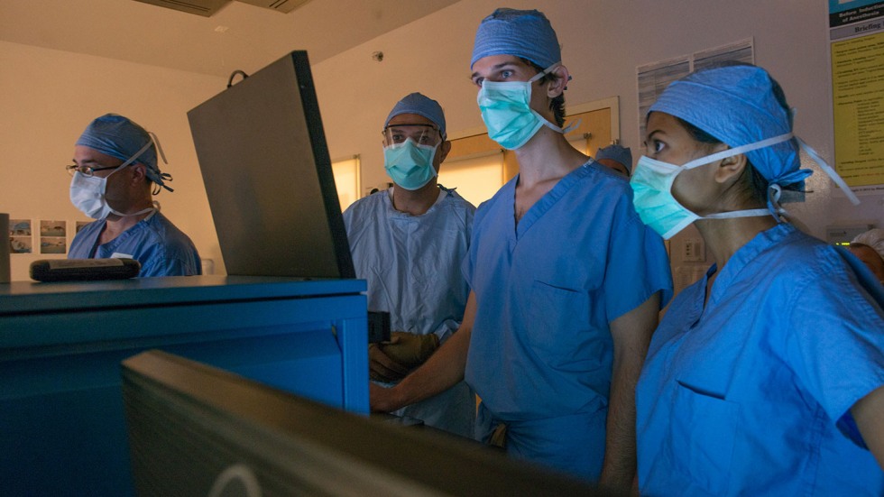 Faculty, residents, and medical students in surgery